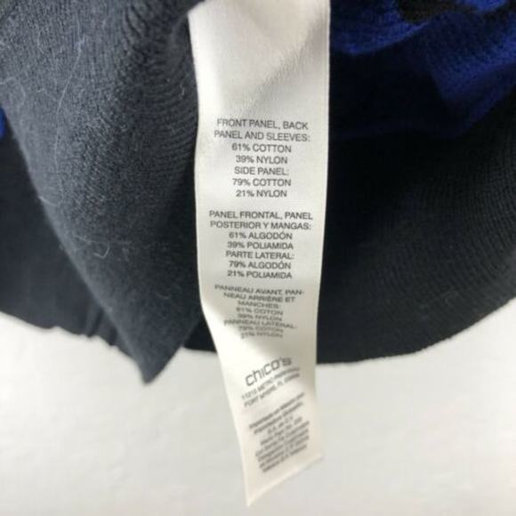 Zenergy By Chico’s Jacket Front Zip $109 Blue 0 - Picture 3 of 4